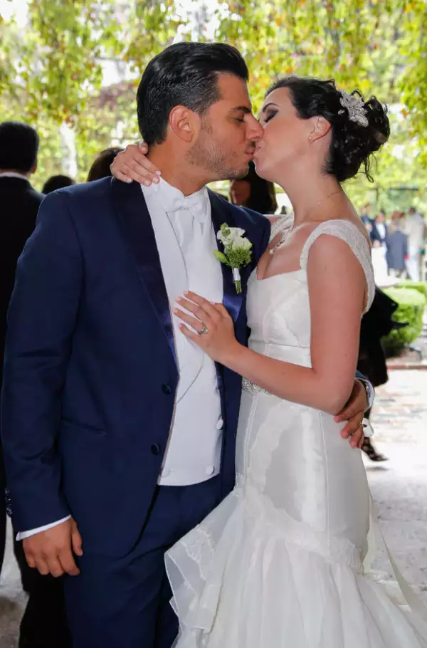 Ni Fátima ni Héctor habían visto sus respectivos outfits hasta el momento de la boda.