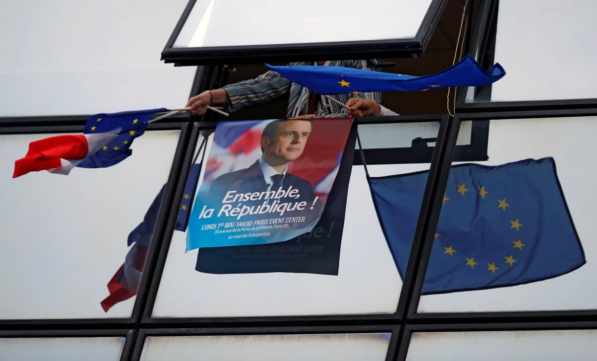 Macron Euro UE
