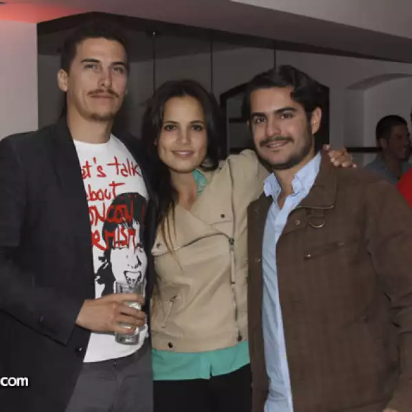 Bruno López,Juliana González y Rafa de la Mora