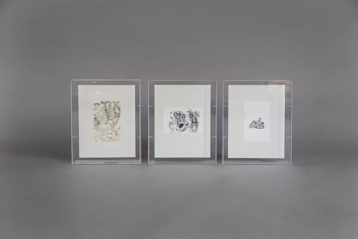 Foto de tres obras que estarán en la exhibición ‘6x4: THE AFFORDABLE ART PROJECT’