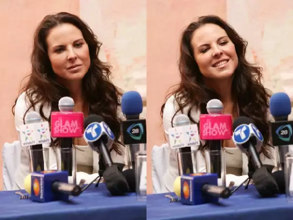 Kate respondió todas las preguntas de los medios de comunicación.