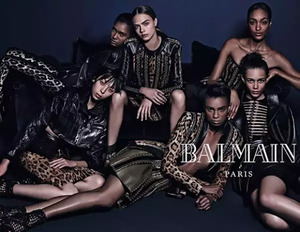 La campaña de Balmain buscaba resaltar "la belleza de la diversidad", según el diseñador Olivier Rousteing.