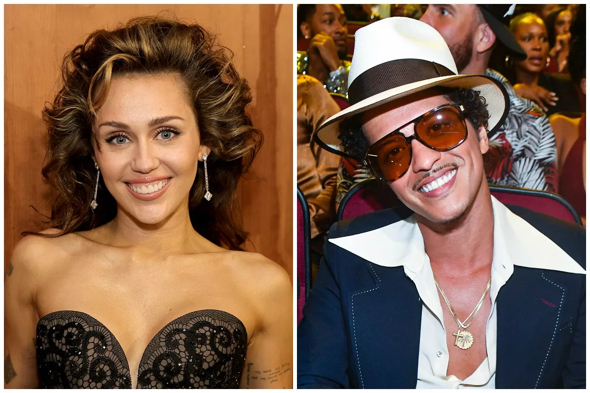 Miley Cyrus y Bruno Mars