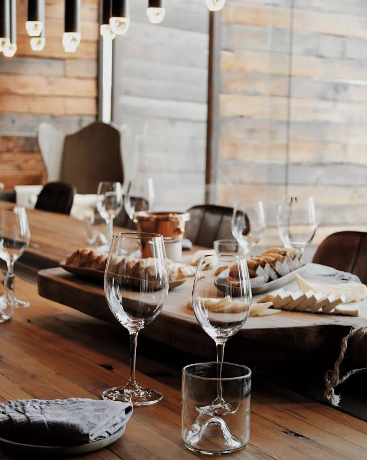 Mesa de cata de vino
