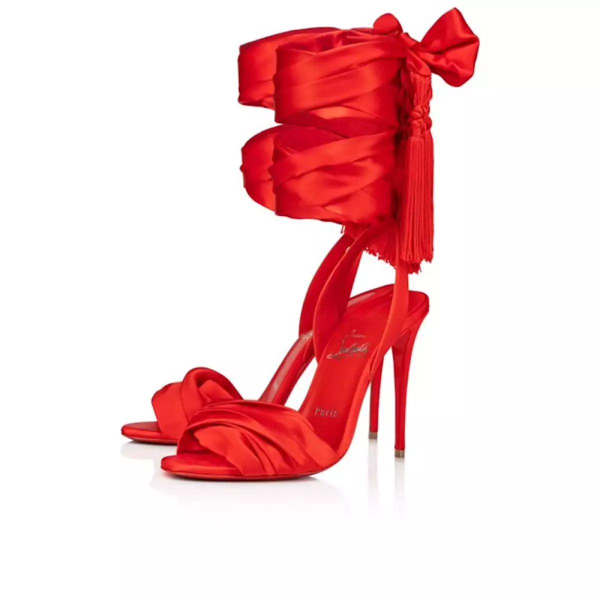 Sandalias rojas de Christian Louboutin. 