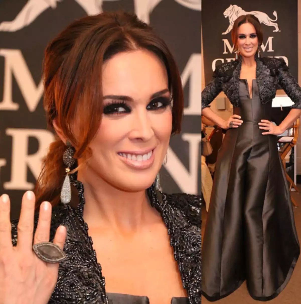 La tapatía recicló sus tacones en un par de ocasiones.