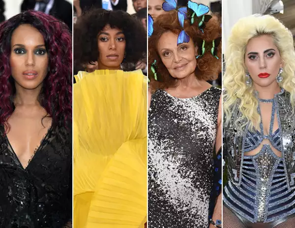 Kerry Washington, Solange Knowles, Diane Von Furstenberg y Lady Gaga.