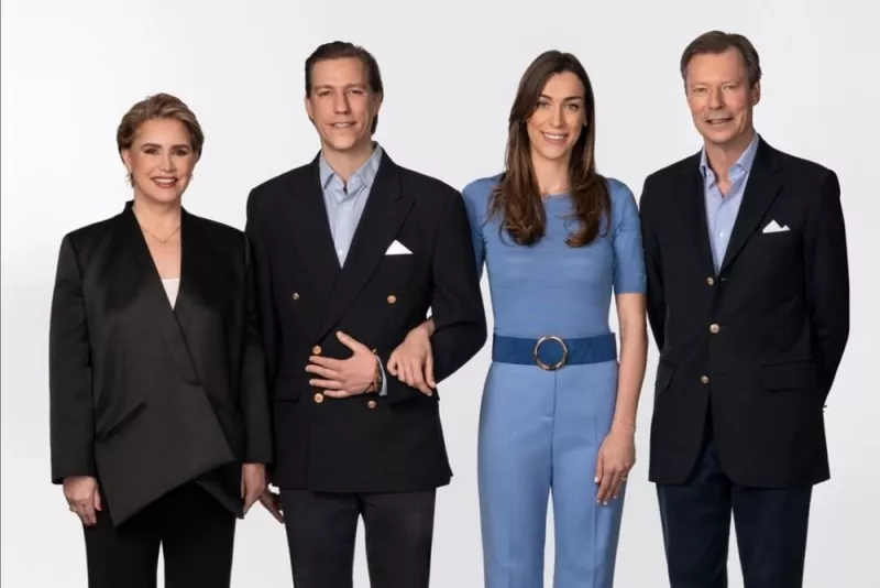 María Teresa de Luxemburgo, Scarlett-Lauren Sirge, príncipe Luis y el gran duque Enrique