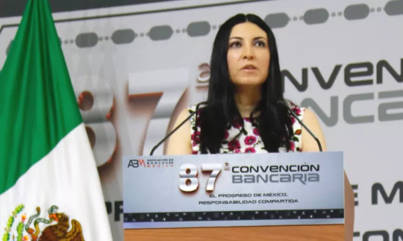 Victoria Rodríguez Ceja, gobernadora del Banco de México, en la 87 Convención Bancaria en Acapulco