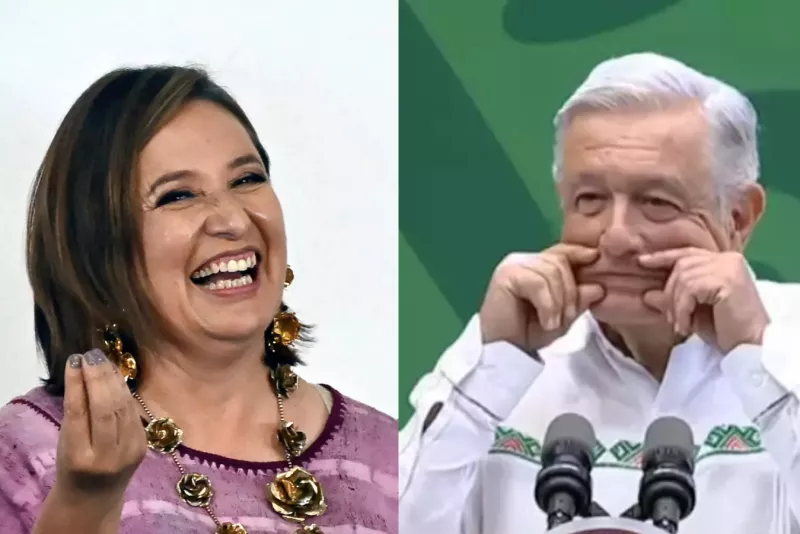 AMLO y Xóchitl Gálvez contratos