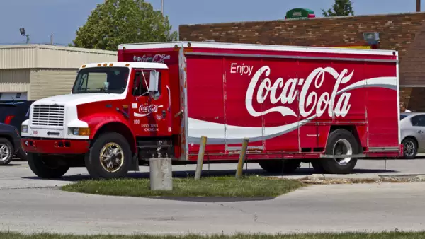 Camión repartidor de Coca-Cola