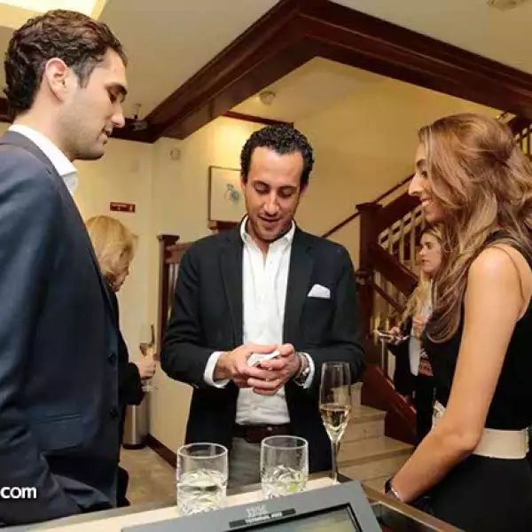 Eduardo de Haro,Joaquín Kalb y Camila Pietrini