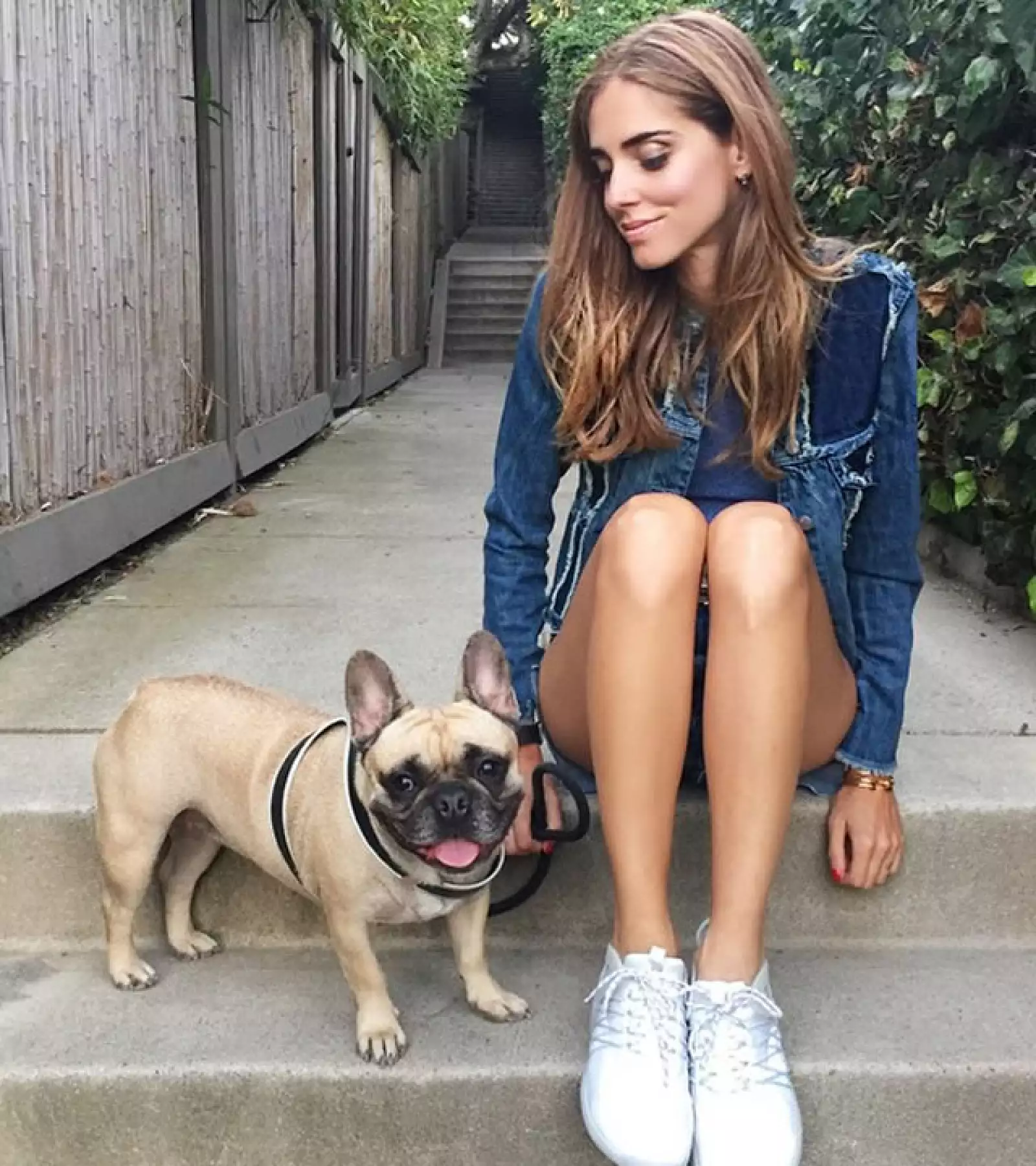 Chiara Ferragni siempre presume a su bulldog francés, Matilda, a la que suele llamar `Mati´.