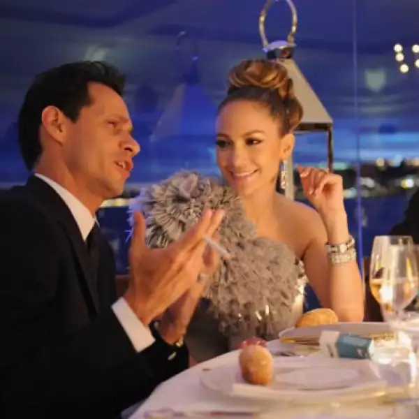 J-Lo y Marc Anthony estuvieron lo más románticos en toda la fiesta.