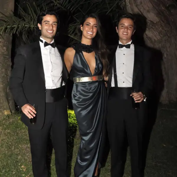 Sebastián, Clarissa y Juan Pablo Navarro
