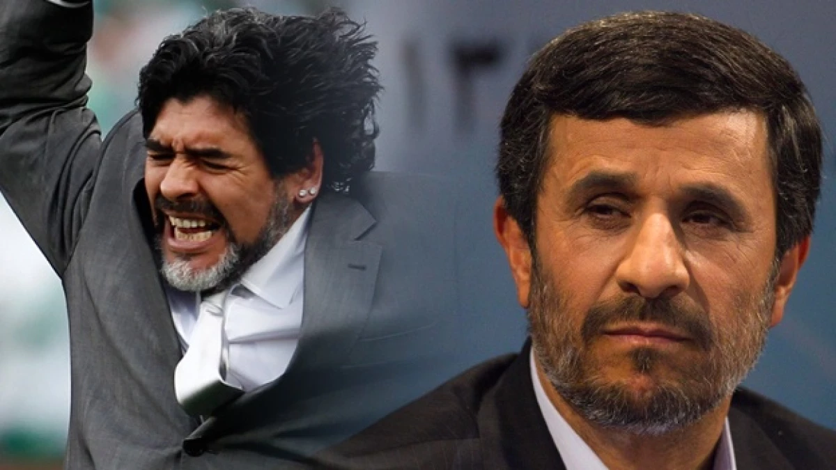 Diego Armando Maradona Mahmoud Ahmadinejad futbol irani