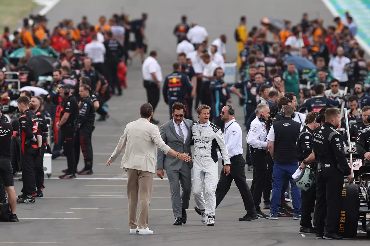 Todo sobre 'F1', la peli que Brad Pitt grabó durante el GP de México 2024 (Getty Images)