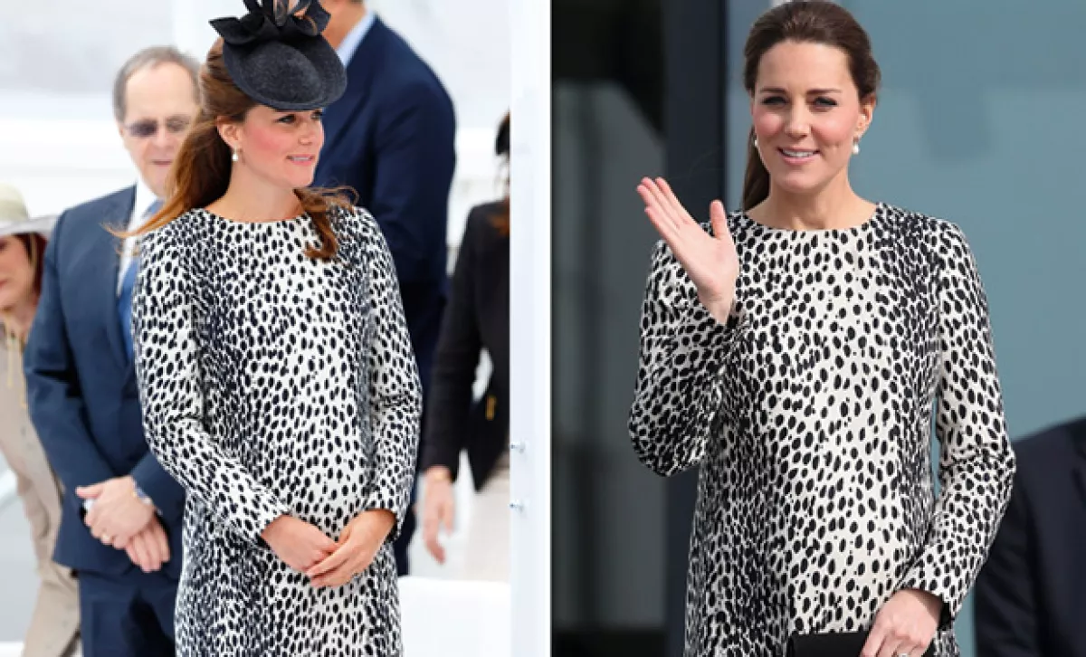 Durante la inauguración del barco Princess en junio del 2013, usó el mismo vestido.