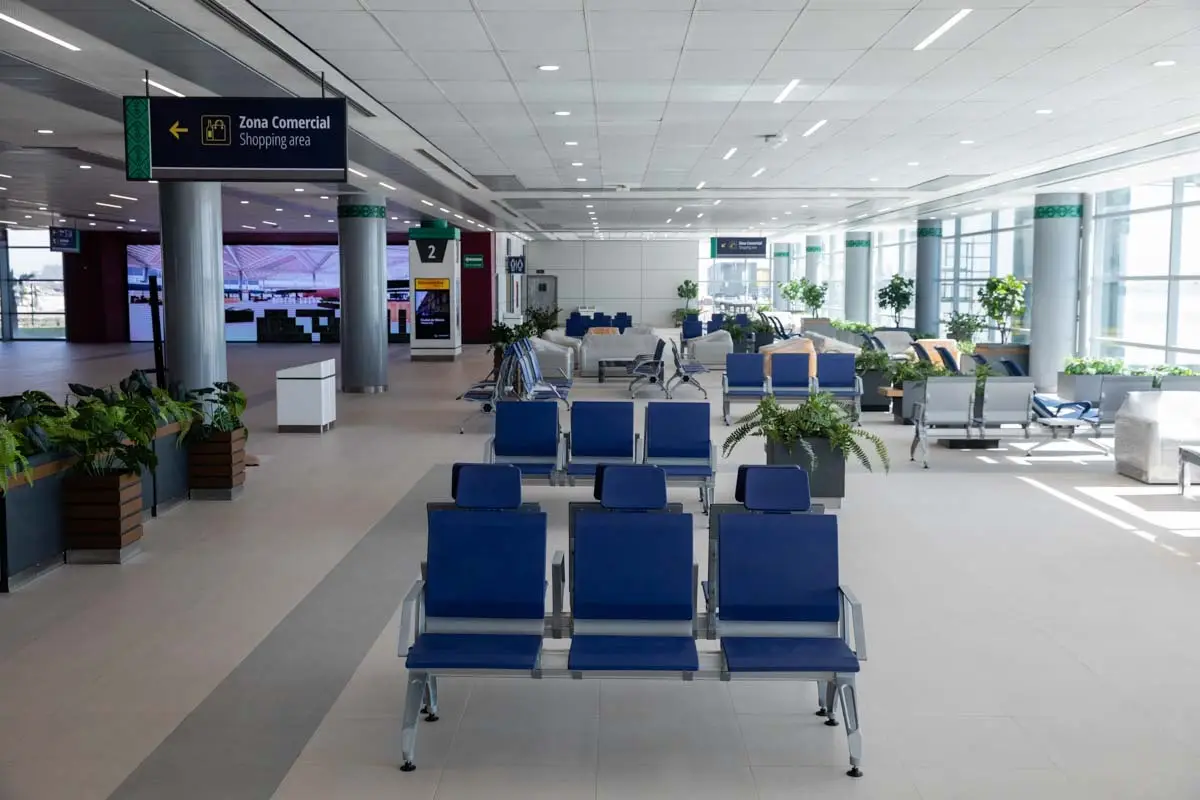 Sala de llegadas del AIFA Santa Lucía