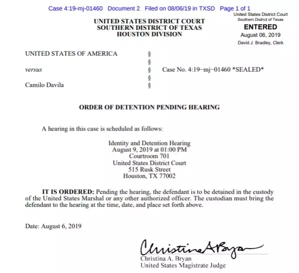 Citatorio de Camilo Dávila Jimeno