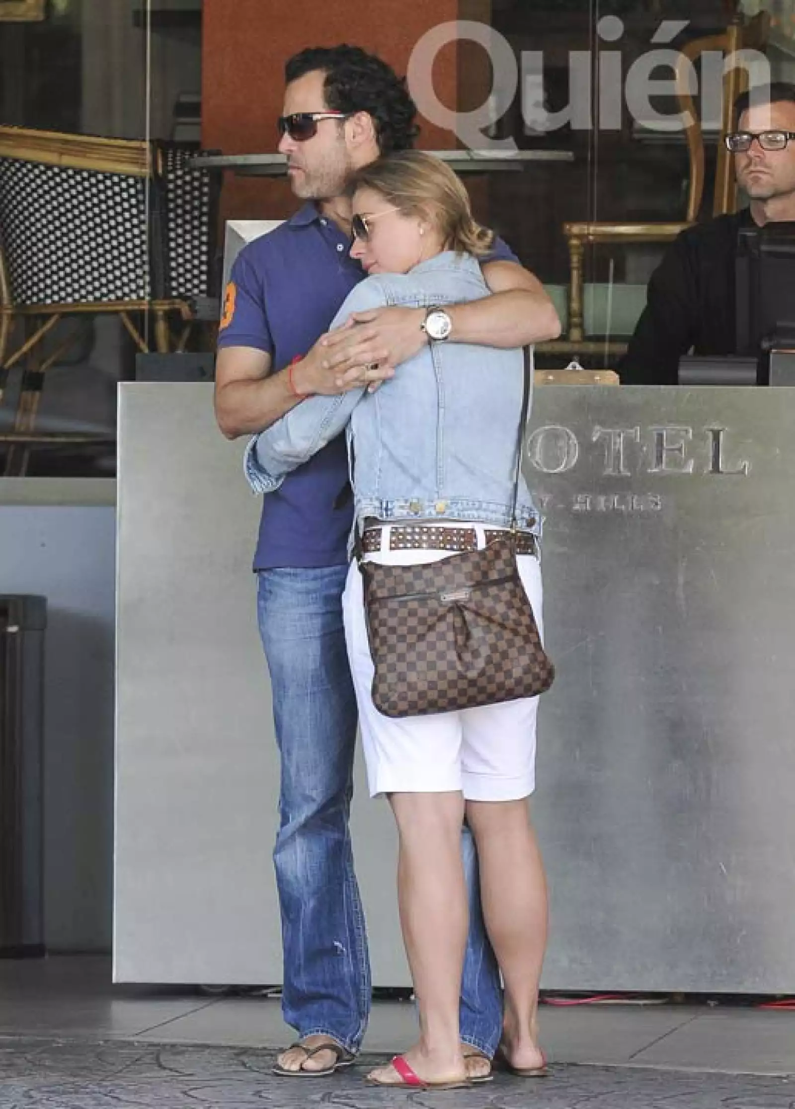 Cuando regresaron de luna de miel fueron captados en Los Ángeles, California.