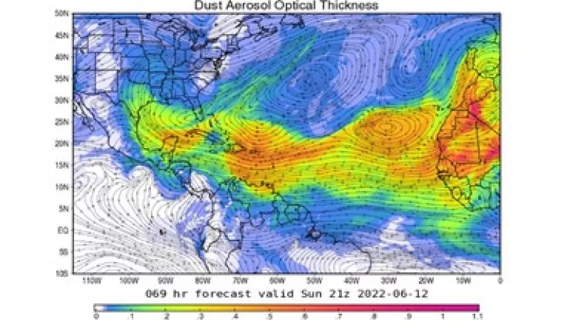 Así es como afectará la nube de polvo del Sahara en México. 