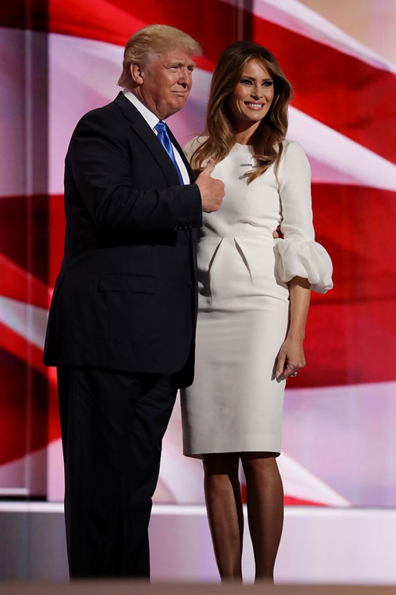 La esposa de Donald Trump fue acusada de robar un discurso de Michelle Obama en 2008.