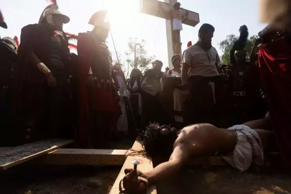 Holy Week in Iztapalapa borough in Mexico City