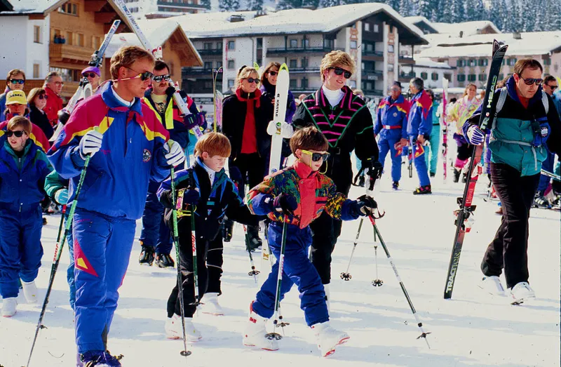 Lady Di y los príncipes William y Harry