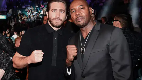 Jake Gyllenhaal y el director Antonie Fuqua.