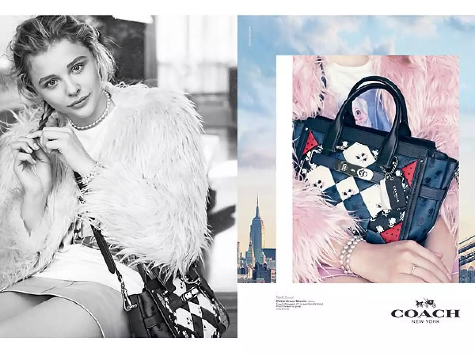 Chloë Grace Moretz protagoniza una campaña muy chic de Coach.