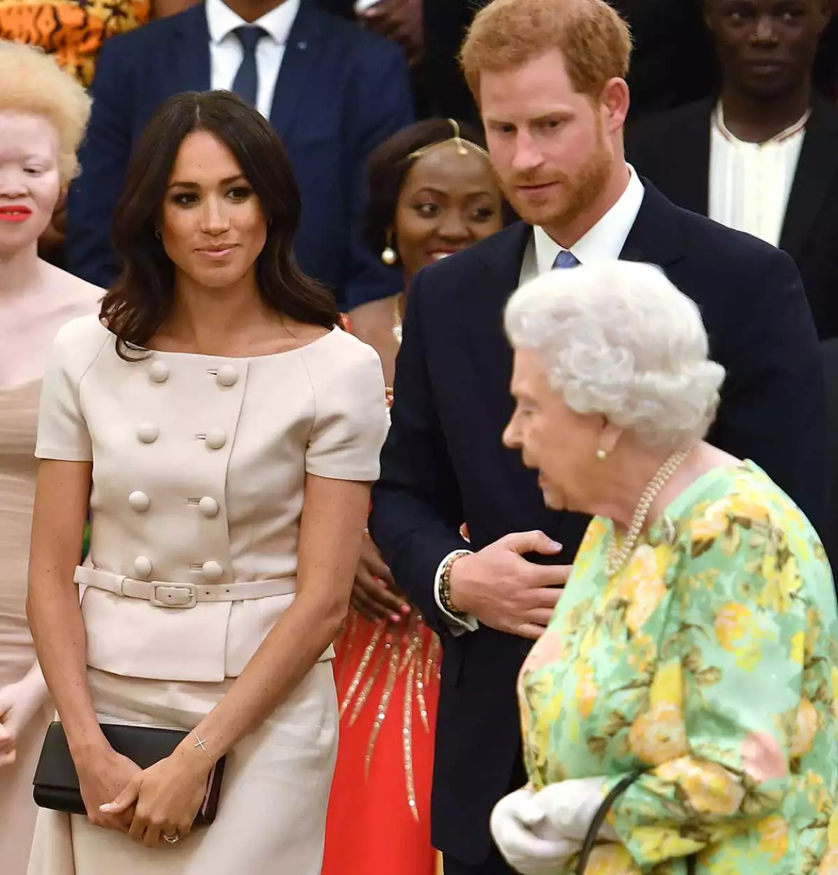 Meghan Markle, príncipe Harry, Isabel II