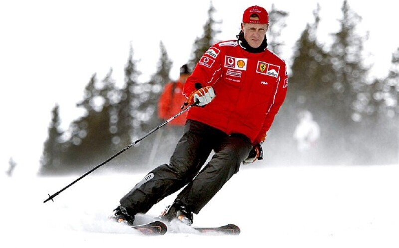 Michael Schumacher esquiaba profesionalmente desde hace varios años.