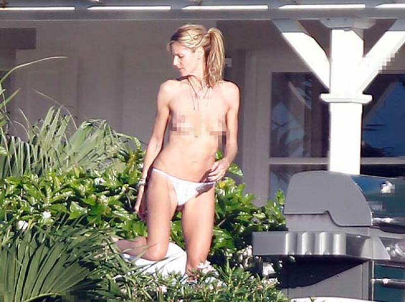 Heidi Klum es una de las pocas modelos mayores de 30, que puede presumir su cuerpo sin ningún pesar, en especial para poder descansar y relajarse durante su estadía en la playa.