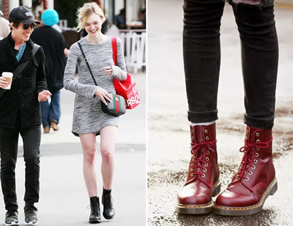Las botas de combate son difíciles de combinar, pero le agregan un toque rudo a tu look.