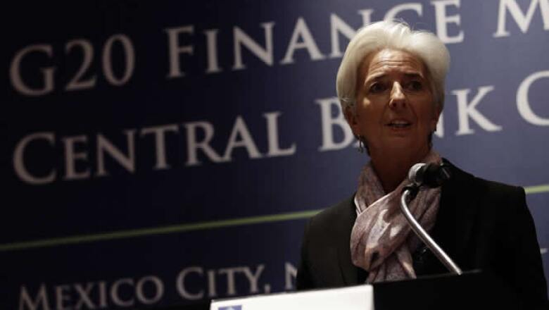 Estados Unidos y Europa son claves en la recuperación mundial, dijo Christine Lagarde, directora del FMI, durante la reunión.