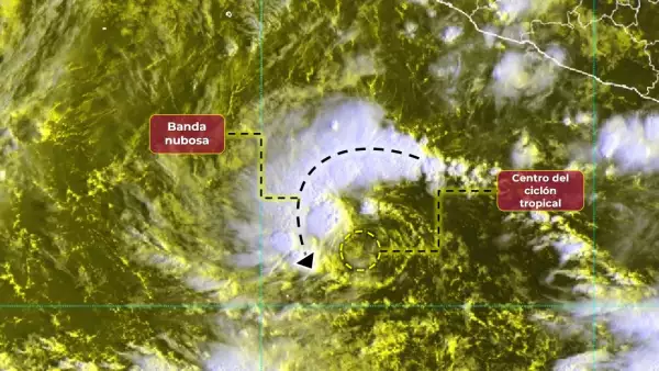 Tormenta tropical Lidia trayectoria