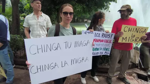 Manifestación contra Donald Trump
