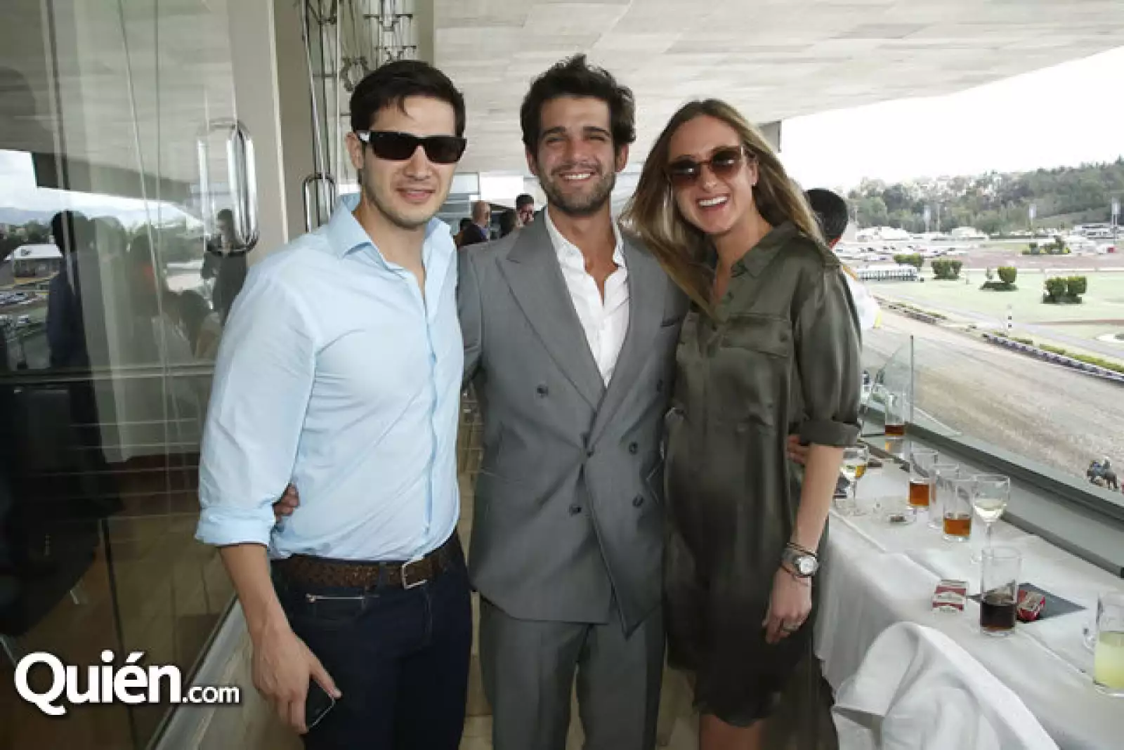 Pedro Quiroz, Christian Rojas y Valentina Collado