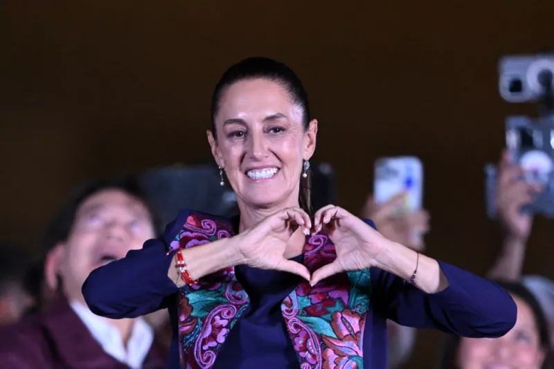 MEXICO-ELECTION-VOTE-SHEINBAUM
