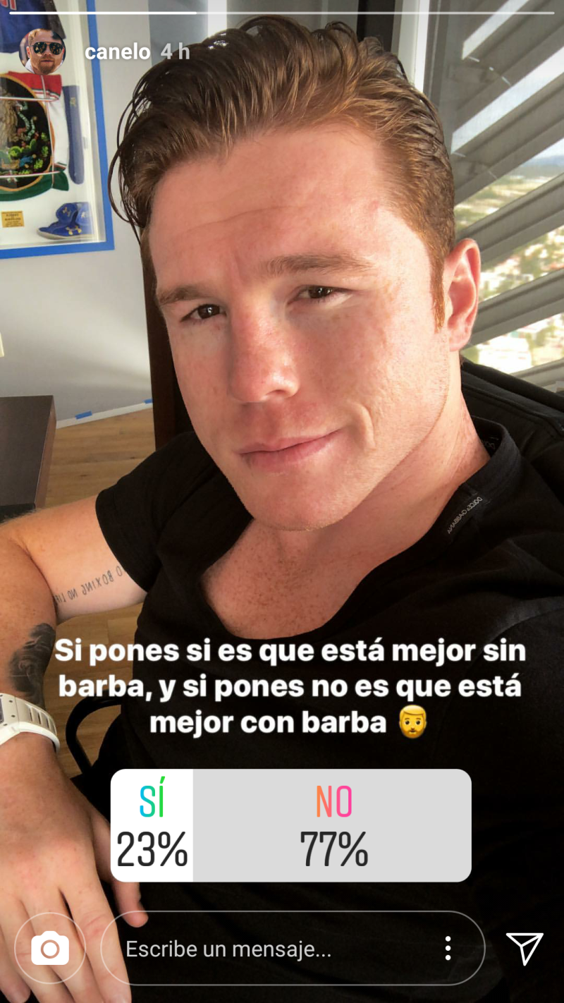 Canelo sin barba