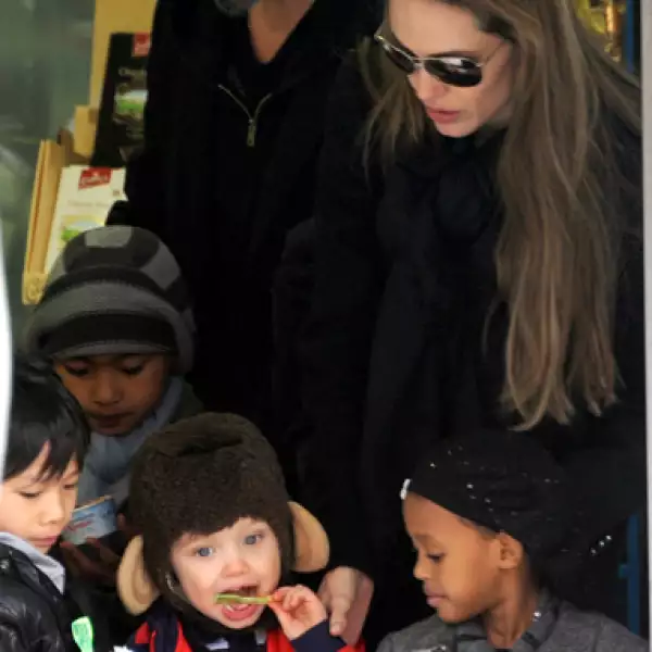 La familia Jolie-Pitt está conformada por seis pequeños, tres biológicos:  Shiloh  y los mellizos Knox y Vivienne; y tres adoptivos: Maddox, Pax y Zahara.