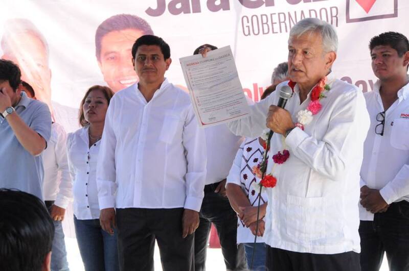 El líder de Morena se ha convertido en el coordinador de campaña de Salvador Jara por la buena relación que existe entre ambos políticos. (Foto: Facebook/ Salvador Jara)