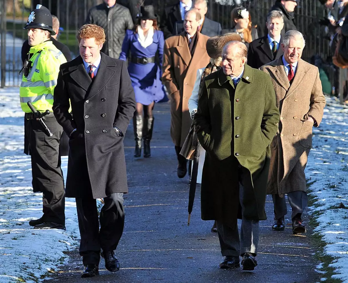 Príncipe Harry y el duque de Edimburgo
