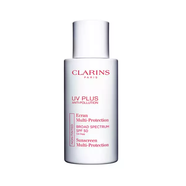 Clarins: UV Plus Anti-Pollution Ecran Multi-Protection. Sears Polanco. 650 pesos.