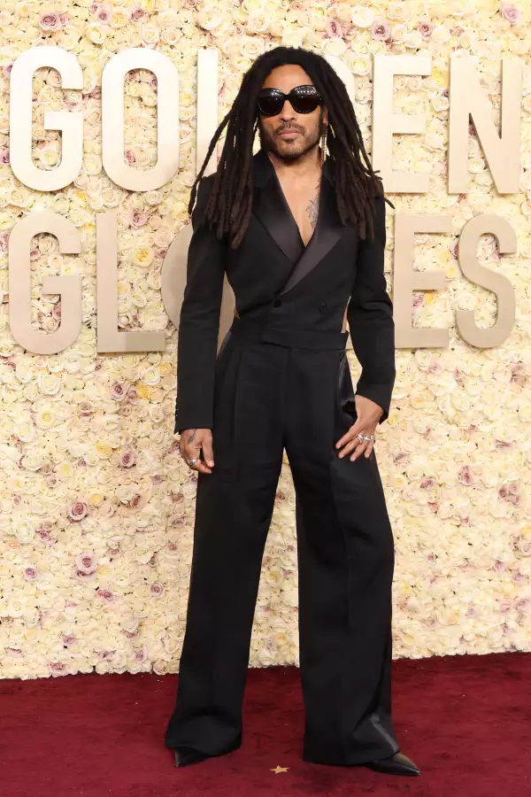 Lenny Kravitz en los Golden Globes 2024