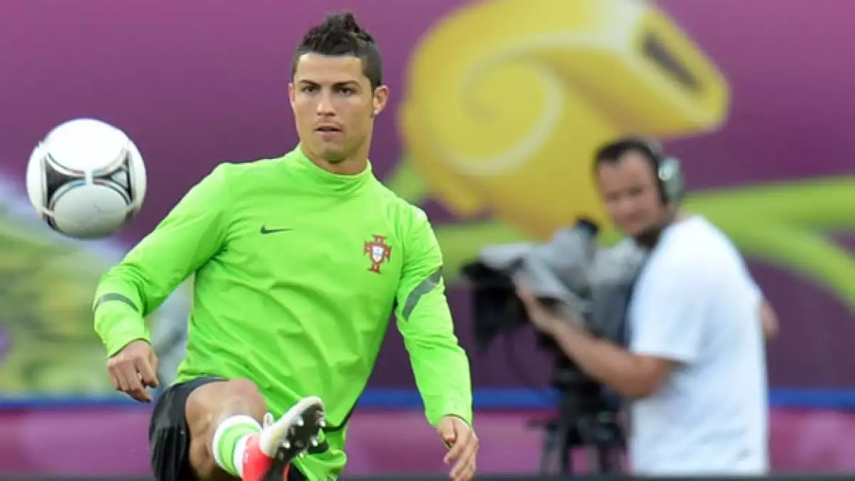 Cristiano Ronaldo entrena con Portugal