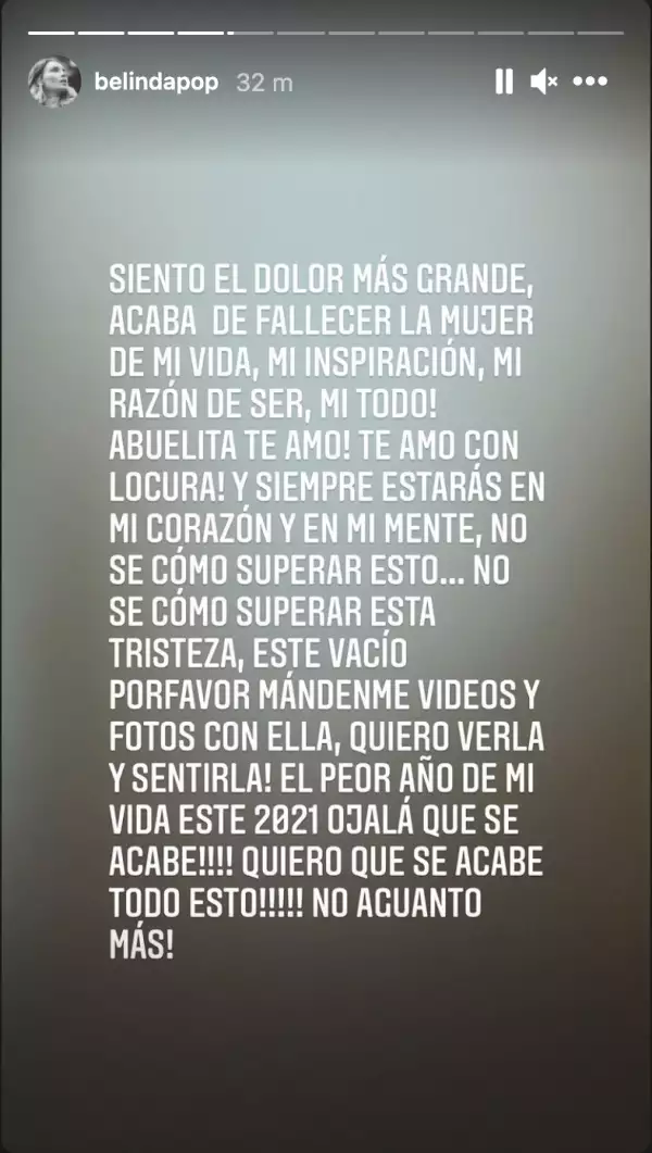 Mensaje de Belinda