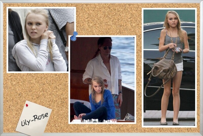 Lily es muy parecida a su papá, Johnny Depp, ahora falta saber si también hará cine.