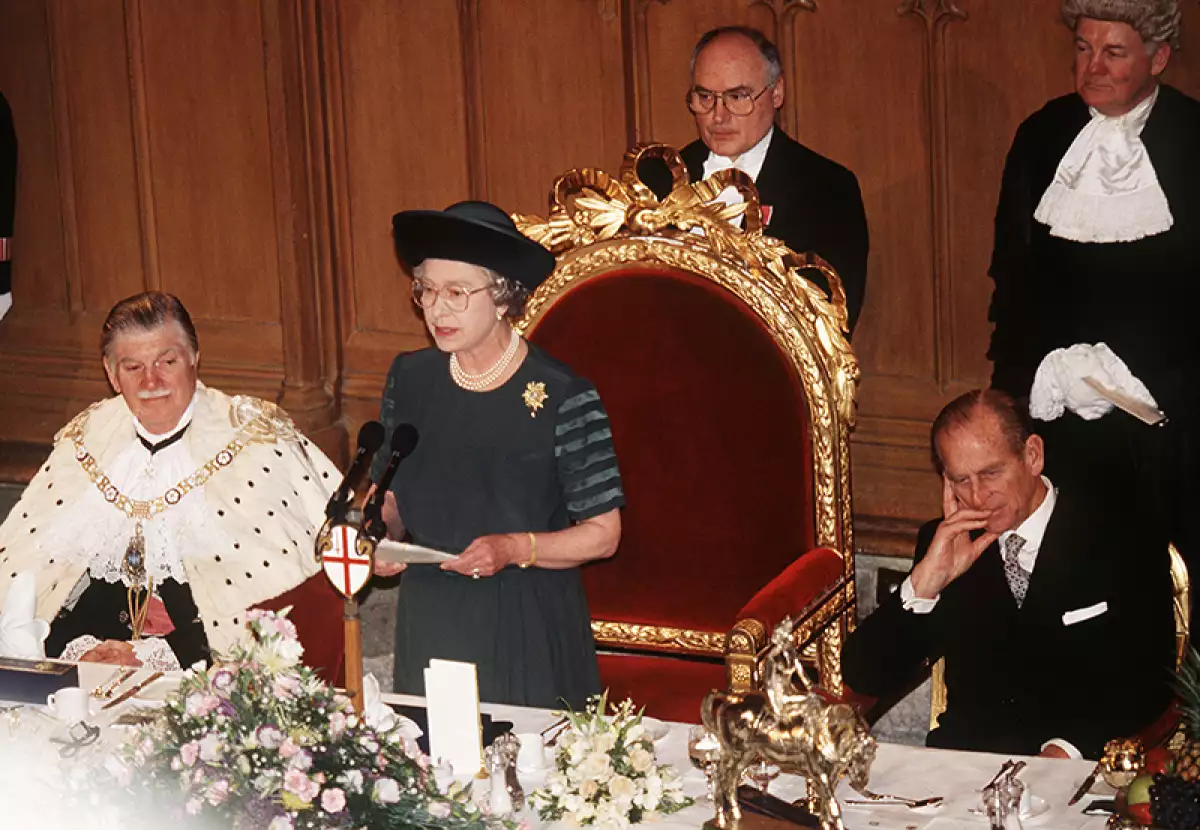 GBR: Queen Elizabeth II makes a speech on her 40th Anniversary